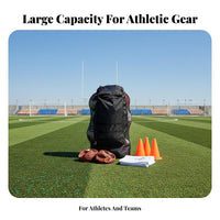 Portable Large Capacity Ball Bag Adjustable Straps Soccer Basketball Carrier Multi-Purpose for Coaches, Referees, Game Day