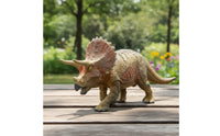 Triceratops Figure Textured Triceratops Figurine Dinosaur Figurine Freestanding Dinosaur Figure Collectible for Collectors