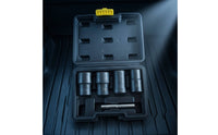 5 Pieces Nut Extractor Socket Set Impact-Grade Nut Extractor Set Universal Bolt Remover Kit for Mechanics, Hobbyists