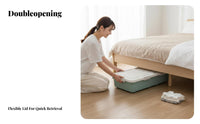 Wheeled Under-Bed Box Space-Saving Wheeled Underbed Box Stackable Design