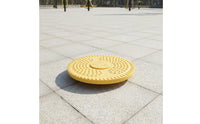 Waist Twisting Disc Floor-Mounted Waist Rotator Twisting Plate Heavy-Duty Rotator Plate Textured for Outdoor Gyms, Parks