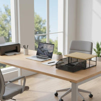 Desktop Printer Stand Space Saving Printer Organizer with Drawer Sturdy Support for Students