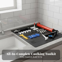 34 Pieces 34 Piece Caulking Tool Set Multi-Functional Caulking Tool Set Caulk and Spout Kit Easy to Use Caulk Kit