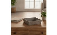 Woven Tray Organized Catchall Tray Textured Shallow for Tabletop, Vanity