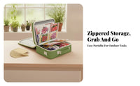 600D Material Organizer Bag Portable Top Handle Shoulder Strap Binding-Binder Organizer