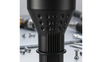 Metal Front Electric Rivet Head Black Housing Rivet Adapter Head Cylindrical Tool Accessory Easy to Use