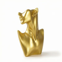 Modern Jewelry Display Bust Lightweight Necklace Display Bust Boutique Mannequin Head with Shoulders Sturdy for Retail Counter, Vanity