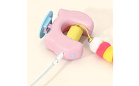 Interactive Door Hanging Cat Toy Hands-Unattended Retractable Cat Toy Elastic Replaceable for Apartments