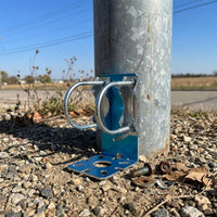 L-Shaped Bracket with U-Fasteners Outdoor L Mounting Bracket with U-Bolt Weatherproof Antenna Mount for Installers