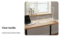 Multi-Compartment document Sorter Space-Saving Desk Organizer upright Storage