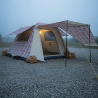 Portable 3-4 Person Camping Tent Spacious Interior Automatic Instant Setup Tent Ventilated Design Outdoor Gear UPF 50+ Sun Protection for Families