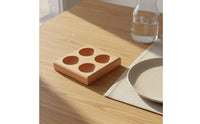 Wood Egg Holder Tray Smooth Finish Wooden Egg Tray for Pantry