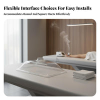 High Clarity Transparent Suction Hood Long-Lasting Industrial Dust Collector Hood Wear-Resistant Metal Joining Smoke Extractor Non-Deforming for Moxibustion Practitioners, Research Facility Technicians, Electronics Hobbyists, Workshop, Factory