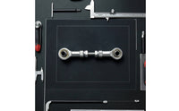 Metal Linkage Rod Assembly Compact Adjustable Linkage Rod with Lock Nuts Silver-Toned Hardware for Small Automation