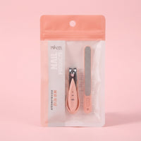 Nail Set with for Adults, Stainless Steel Grooming for Home Use, 2 Piece Manicure Kit for Personal Large Size Design