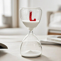 15-Minute Glass Hourglass Transparent Hourglass Timer Decorative Sand Clock Timer Elegant for Professionals, Students, Desk, Office, Kitchen, Meditation
