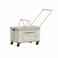 Foldable Storage Box Portable Trunk Storage Box Heavy Duty Home Organization for Picnic, Travel
