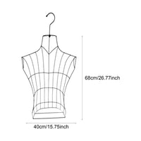 Iron Dress Iron Construction Frame Male Dress Form Simple Setup Assembly Male Mannequin Torso for Shop Window