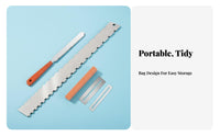 Precision Measurement Guitar Repair Tool Kit Multi-Functional Fret Dressing File Kit Professional Grade for Workshop, Home Studio, On The Go