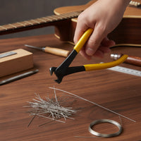 Guitar Fret Cutter Clean Cuts Fret Wire Cutter Plier Less Filing Angled for Luthiers, Luthier Work, Instrument Maintenance