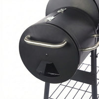 Outdoor Charcoal Smoker Grill Heavy-Duty Charcoal Offset Smoker Long-Lasting Grill with Side Firebox Versatile for Barbecue Enthusiasts, Backyard Chefs, Patio, Cookouts