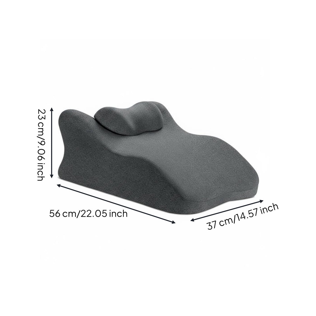 Non-Slip Bottom Prone Sleeping Pillow Removable Washable Cover Stomach Sleeping Pillow Skin-Friendly Ergonomic Phone Viewing Cushion Breathable Textile for Massage