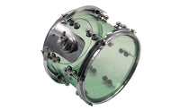 10x8inch Snare Drum with Throw-off Clear Acrylic Snare Drum Resonant Instrument for Drummers, Rehearsals, Practice Rooms