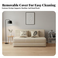 Foldable Design Adjustable Floor Lounger two-in-oneUse Sofa and Bed transformable Sleeper Space-Saving Lounge Seating Thickly Padded for Apartment Dwellers, Students, Adults, Balcony, Bedroom, Dorm Room, perusing corner