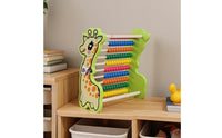 Wooden Abacus with Beads Colorful Wooden Counting Frame with Beads Bead Frame Hands-on Educational Toy Traditional