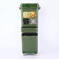 Kitchen Trash Bin with Drawer Slim Cabinet Trash Can with Wheels Space-Saving