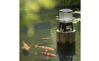 Timed Automatic Pond Aquatic Feeder Programmable Automatic Aquatic Food Dispenser for Koi Hobbyists, Backyard Gardens