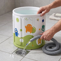 Portable Folding Bathtub for Adults and Kids, Full Body Soaking Tub