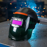 Auto-Darkening Metal-Joining Helmet Crystal Clear View Auto Darkening Metal-Joining Helmet Full Face Protection Face Shield