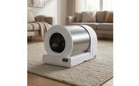 Enclosed Automatic Cat Litter Box Sealed Self-Cleaning Litter Box Leak-Proof Washable for Indoor