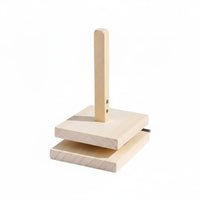 Multi-Purpose Dumpling Wrapper Press Versatile Wooden Pastry Presser Compact Size for Home Cooks