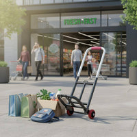 Shopping Trolley Wagon Foldable Folding Hand Truck Portable Luggage Wagon Compact Transport Gear for Travel