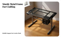 Adjustable Drafting Table Versatile Height Adjustable Drawing Table Sturdy Construction Tilting Art Desk for Artists, Painting, Workshop, Crafting