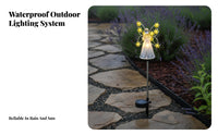 Waterproof Angel Solar Stake Light Decorative Solar Angel Light Easy to Install for Patio, Pathway