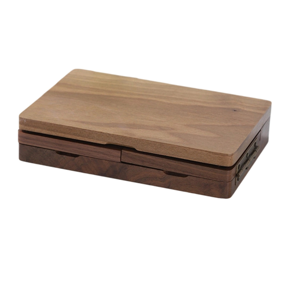 Paint Box with Mixing Small Tray Wooden Paint Box Mini Wooden Palette with Mixing Tray for Artists