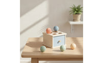 Pastel Shape Sorter with Drawer Educational Wooden Sorting Box Learning Child-Centered Object Permanence Box Sensory for Preschool