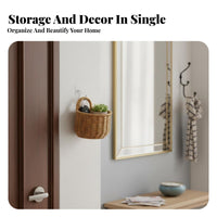 Wicker Wall Pocket Imitation Rattan Small Woven Storage Container Multi-Purpose