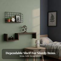 Minimalist Design Modular Floating Shelf Space-Saving Wall Decor Easy Installation Home Furnishing Strong Load-Bearing for DIY Enthusiasts, Homeowners, Living Room, Bedroom, Office, Hallway