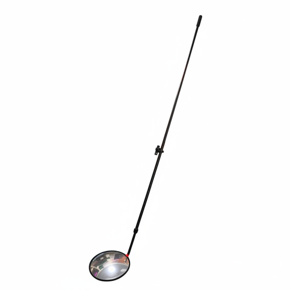 Under Vehicle Inspection Mirror Adjustable Rotate Telescopic Undercar Inspection Mirror Lighted Luminaire 2x Magnification