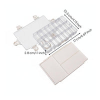 Multi-Function Travel Watercolor Palette All in Single Portable Watercolor Palette Easy to Carry Travel Paint Box 24 Grids for Plein Air
