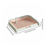 Anti-Splash Dog Potty Tray Easy to Clean Dog Pee Tray Raised Wall Pet Supplies Long-Lasting Plastic for Apartment