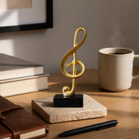 Luxury Saxophone Violin Resin Ornament for Wine Cabinet TV Cabinet Desktop Music Craft Instrument Model