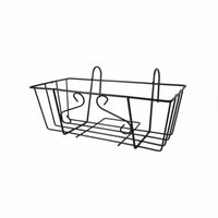 Rustresistant Railing Planter Basket Space-Saving Balcony Rack sturdyDuty Plant Display for Gardeners, Homeowners, Apartment Dwellers, Outdoor, Patio, Fence, window frame
