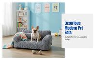 pillow-edged Pet Sofa Removable and launderable Cover pillow-edged Pet Lounger extremely Soft pet Bed for Dogs, Small Dog Owners, Indoors, Living Room, Bedroom