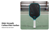 Pickleball Paddle Single-Piece Construction Premium Carbon Fiber Pickleball Paddle High Rotation Non-Slip Grip for Professionals