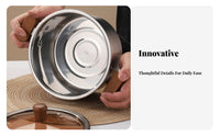 Food Grade Stainless Steel Deep Frying Pot Multipurpose Deep Fryer Pot with Basket All Stovetops Compatible Small Tempura Fryer with Basket Easy to Clean for Home Cooks